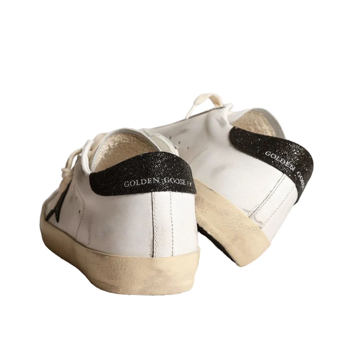 Basket Super-Star Étoile et Contrefort en Cristaux Noir